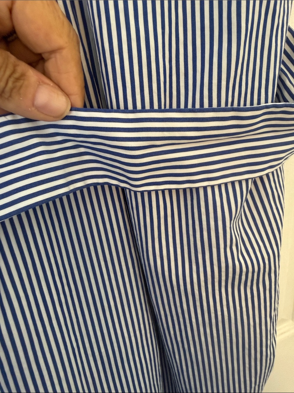 Polo by Ralph Lauren Blue and White Striped Shirt Dress size 8 - Picture 7 of 10